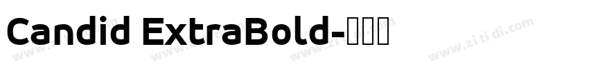 Candid ExtraBold字体转换